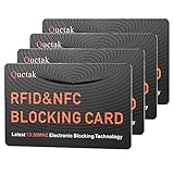 RFID Blocking Card, NFC Contactless Cards Protection Entire Wallet & Purse Shield, No More Need for Single Sleeves, Credit Card Holder, Wallets or Passport (Orange)