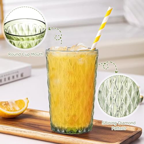 Alimota HIGHBALL DRINKING GLASSES Vintage Drinking Glasses Set Of 6,12Oz Tumbler Glasses thumb #3