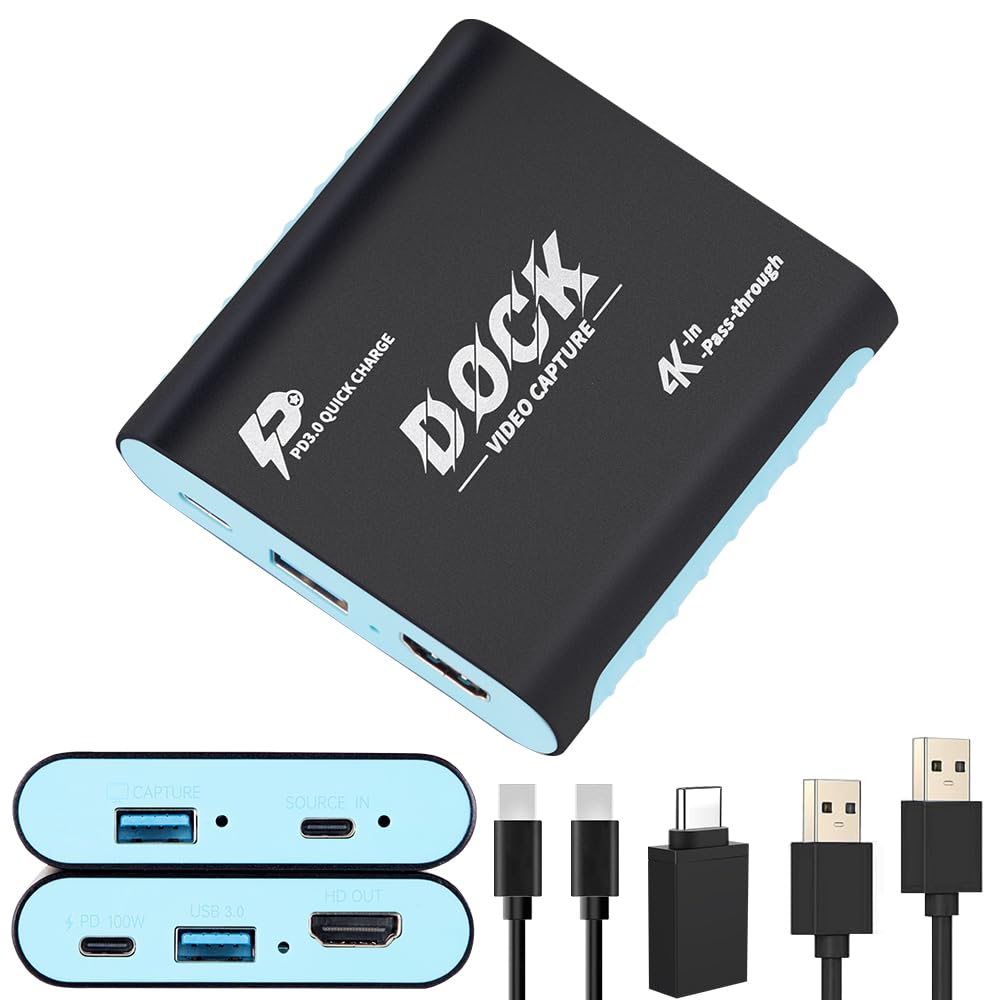 Carte de capture d'entrée vidéo USB-C avec hub USB 3.0 pour Switch 2
