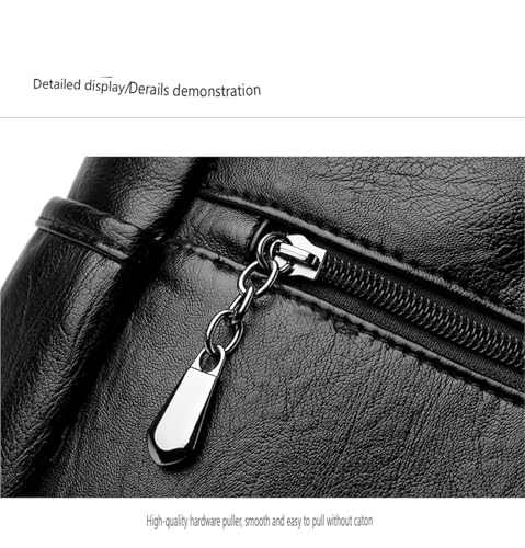 Genuine Leather Commuter Shoulder Handbag Large Capacity Bag4