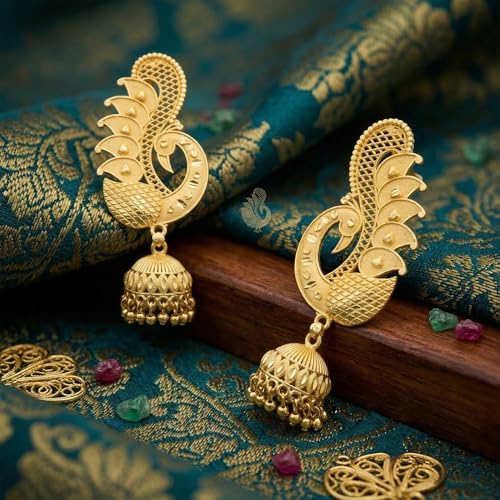 Image of JFL - Jewellery for Less Gold Plated Copper Earrings For Women