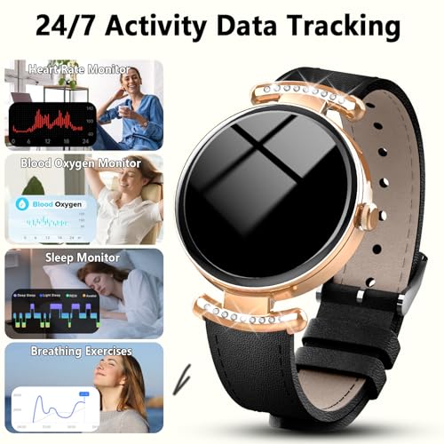 Image of Smart Watches for Women,Answer /Make Call,1.32 inch AMOLED Ultra-Clear Screen Smartwatch with Heart Rate,Sleep Monitor, Watches for Women for Samsung /Android /iOS,100+ Sports Mode,3ATM Waterproof