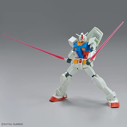 Miniatura 9 de Bandai Hobby - Mobile Suit Gundam - 1/144 RX-78-2 Gundam (juego completo de armas), kit de modelo de grado básico de Bandai Spirits