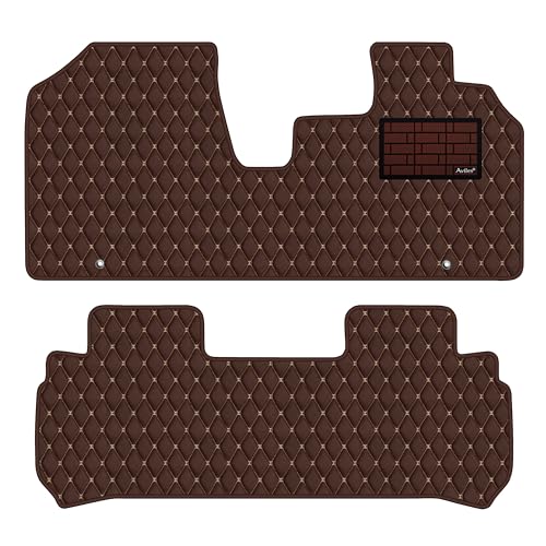 【次世代レザーマット】Aviles モコ MG33S フロアマット(02:ライチ柄 × 焦げ茶)