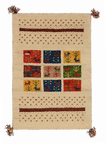 萩原 玄関マット ベージュ サイズ:約45×75