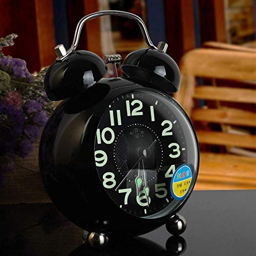 Wecker für Kinder Lernen 3-Zoll-kreative Wecker Analog-Quarz-Mini No Noise Mit Nachtlicht Reisewecker