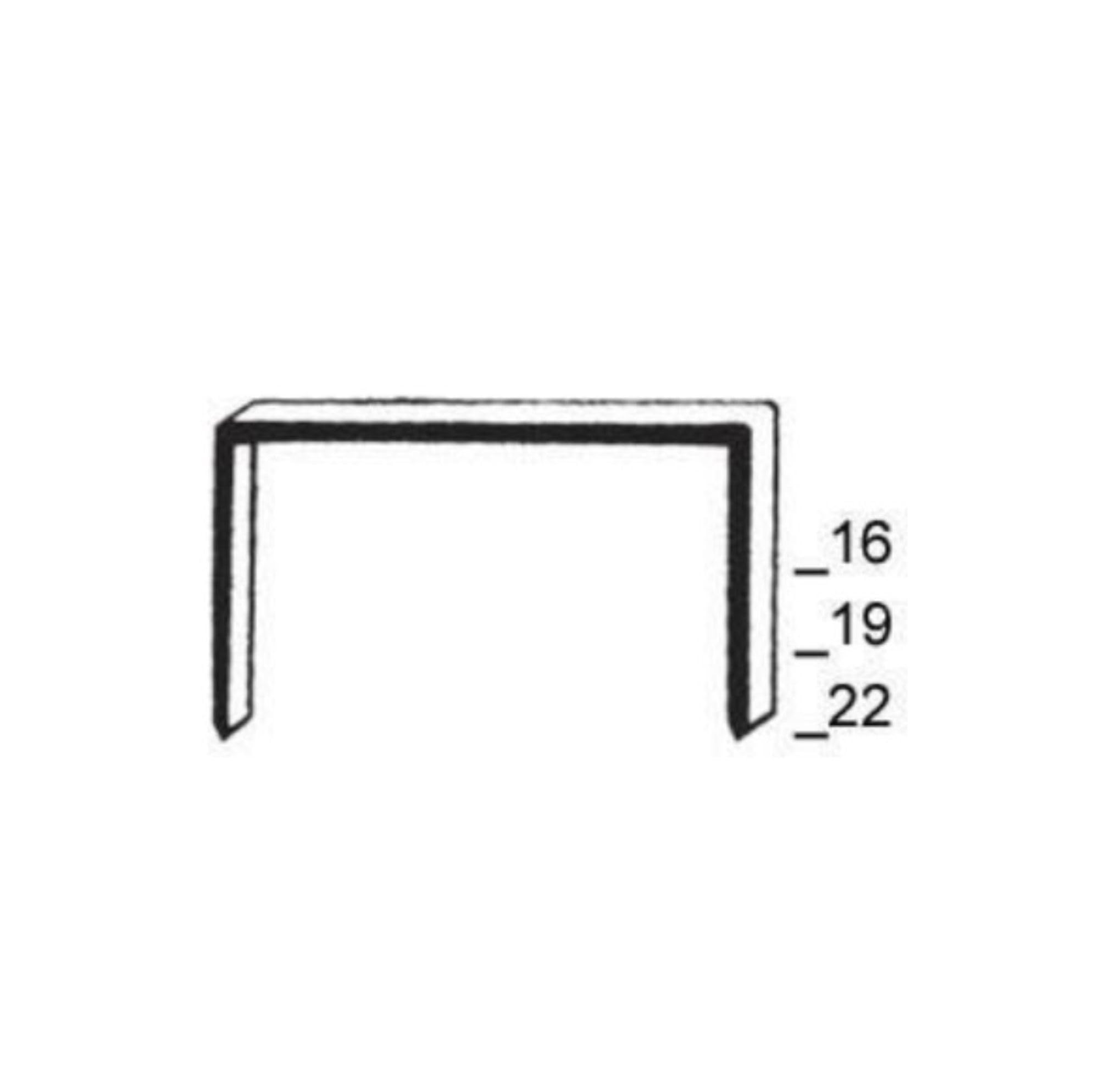 Prebena B19CLF Agrafes Grapas 19mm bronzées 10.000 Pièces