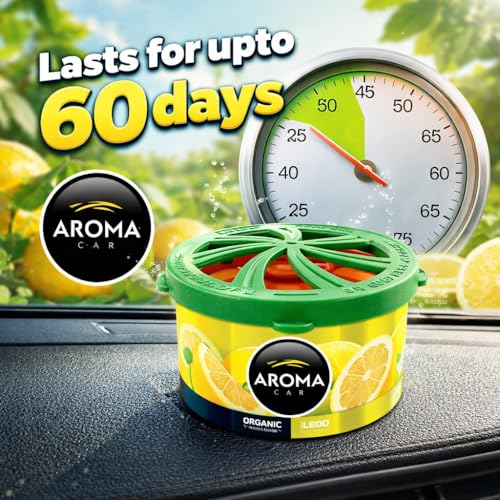 Image of Aroma Car Perfume Organic Air Freshener Lemon 40g