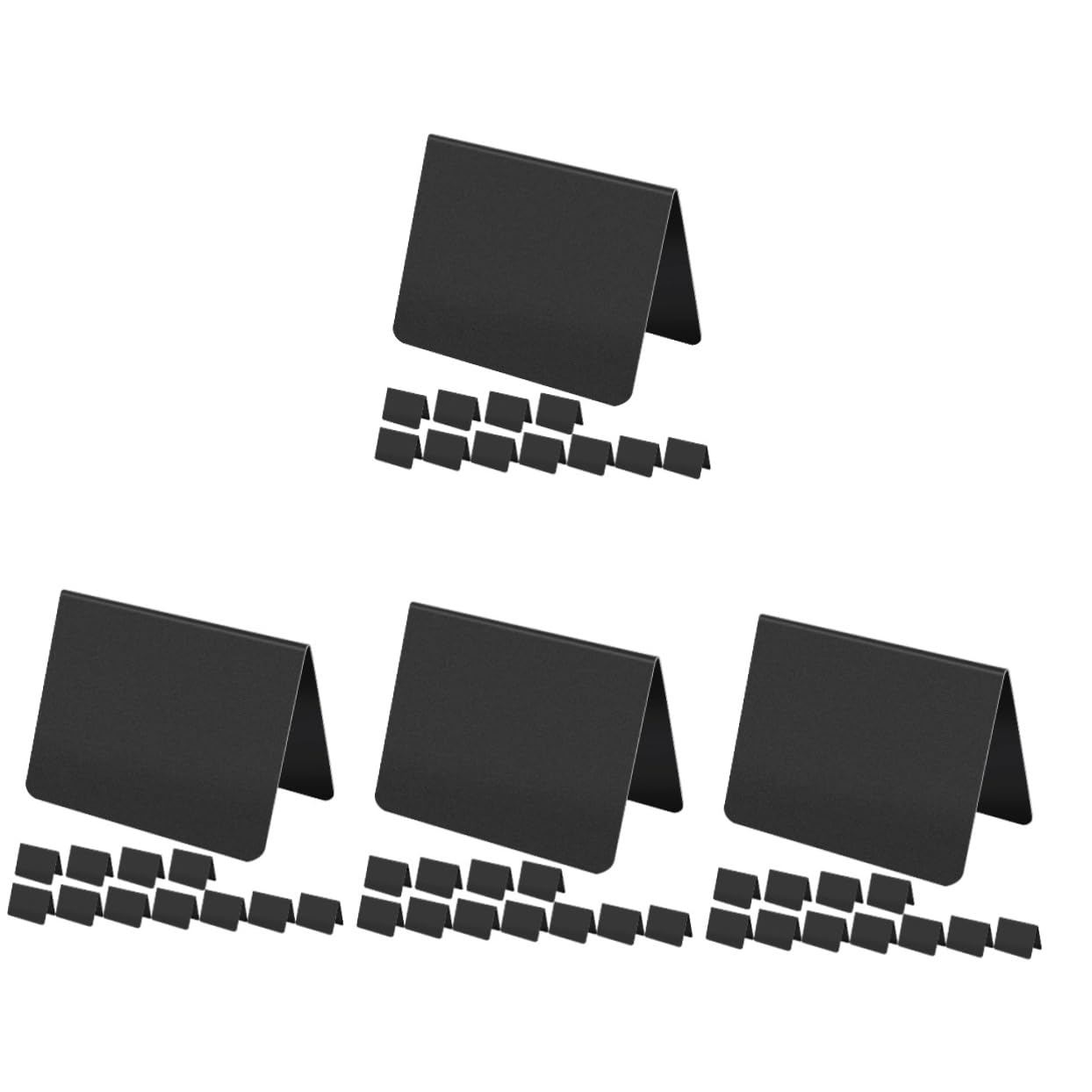 Gadpiparty 4 Sätze Blackboard -preisschild Stichworte Planke Schwarze Kreidetafel Kreidetafel-schild Tafelschild Preistafeln Zeichnen Tafeln Für Restaurants Pvc 15 Stücke * 4