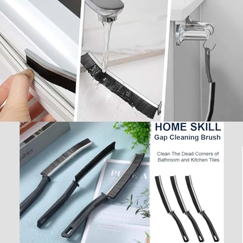 Image of TAZLYN Flexible Gap Master Crevice Cleaning Brush - Multifunctional Home Cleaning Accessories Pack 3