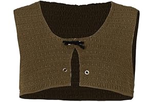 Shrek's Swamp Style: Embellished Brown Vest for Adventure-Seeking Souls