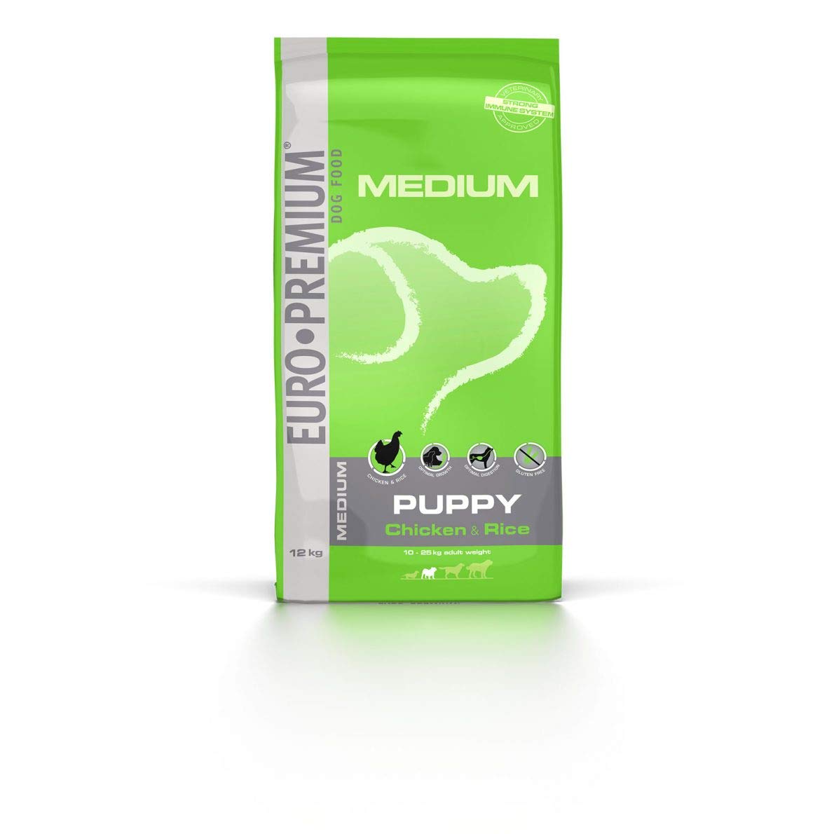 Euro Premium Cachorro Mediano Pollo y Arroz 12KG