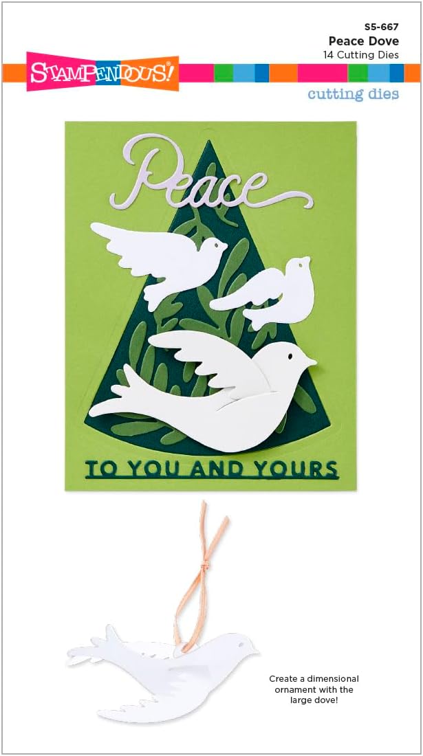Spellbinders S5-667 Peace Dove Etched Dies from The Season of Wonder Collection by Stampendous