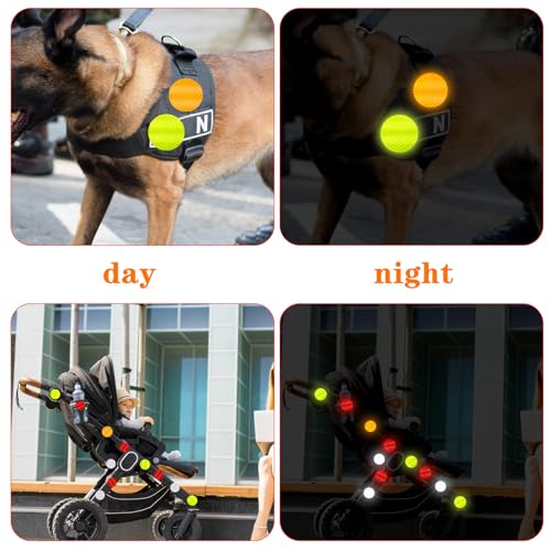 Image of Ymapinc 40Pcs Dot Reflective Tape Sticker Warning Reflector Stickers Safety Night Visibility Waterproof Reflector Sticker for Vehicle, Bicycles, Motorcycles, Clothing