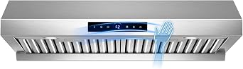 30 Inch Under Cabinet Range Hood 1200 CFM, Sloping Design