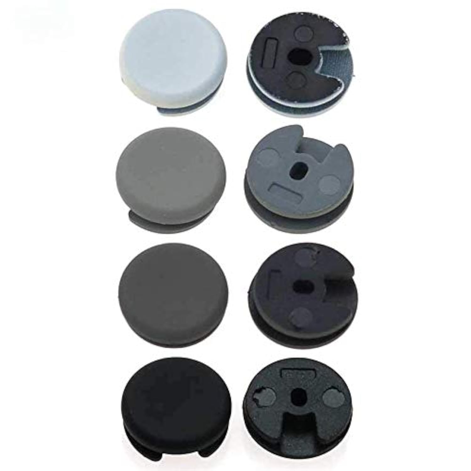 2pcs Plastic 3D Analog Controller Stick Cap 3D Joystick Cap Cover Button Replacement for 3DS 3DS XL LL 2DS New 3DS XL 3DS LL (Dark Grey)