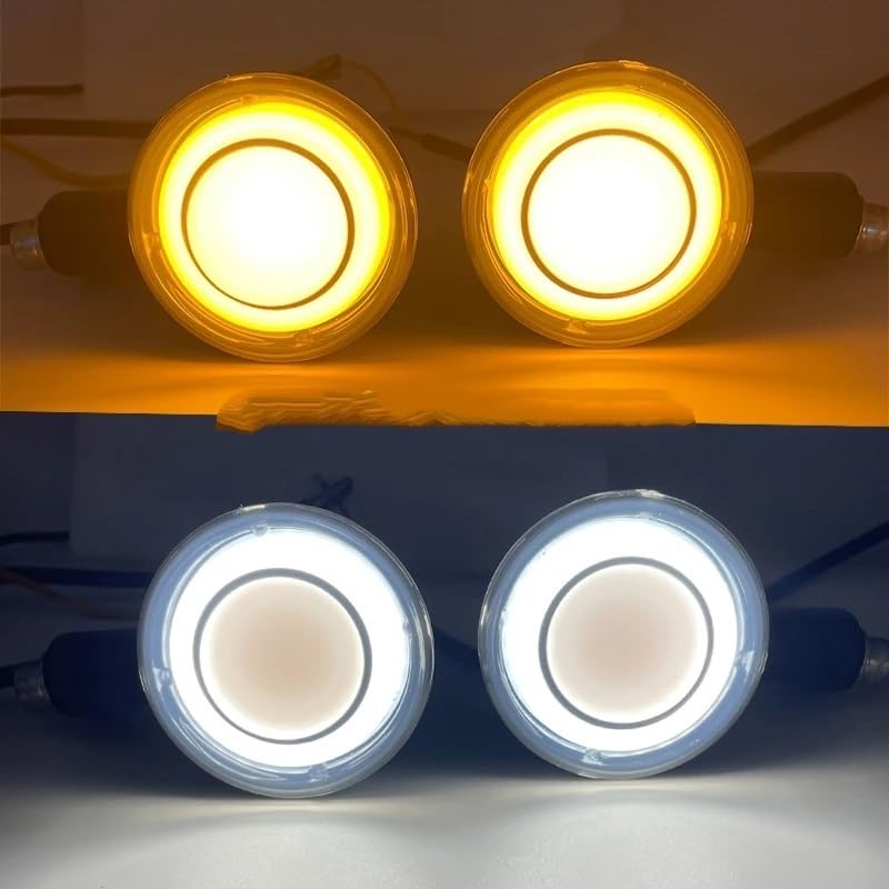 Faro Posteriore Stop Running Luci di direzione anteriori per motociclette, lampadina ambra, lampada segnalazione a LED per Dyna Per Softail Fat Bob Per Sportster 883 1200