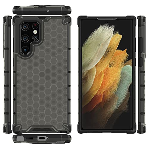 Image of Glasgow Back Case Cover Designed for Samsung Galaxy S22 Ultra 5G - Black