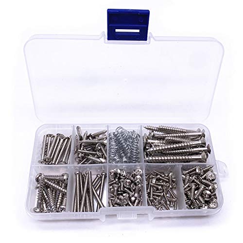 Comparativas de Tipos de pinzas electricas que puedes comprar esta semana. 32 Jiayouy - Juego de tornillos para guitarra eléctrica, 248 piezas, 9 tipos, kit de tornillos de montaje para guitarra eléctrica, caja surtida, pickup, golpeador, sintonizador...