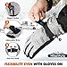 Hikenture Ski Gloves Snow Glove for Men&Women, 3M Thinsulate Waterproof Snowboard Gloves, Insulated Touchscreen Snowmobile Glove for Cold Weather, Windproof Warm Skiing Gloves with Pocket