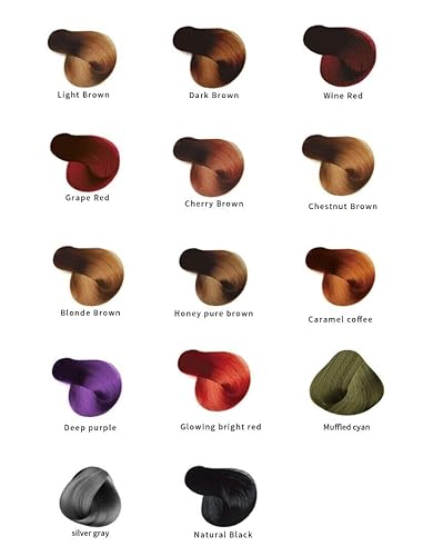 Miniatura 2 de Maani Champú de color para el cabello con aceite de coco de argán, 500 ML Champú instantáneo de color de cabello de acción rápida de larga duración