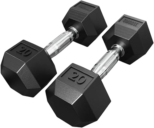 Dmoose - Mancuernas hexagonales para ejercicios de entrenamiento de fuerza, bíceps, tríceps, pecho, hombros, espalda, piernas, gimnasio en casa para