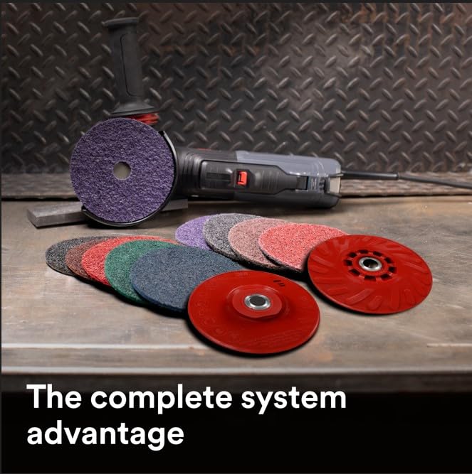 Image of 3M Electric Angle Grinder, 11131, VS, 6 in Paddle Switch, 120V