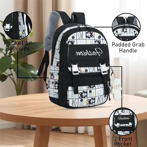 Image of Tinytot 30 Litre Japanese Korean Style School Bag Water-Resistant Laptop & Travel Backpack - Unisex Large 18 Inches Multipurpose Student Backpack for Boys & Girls, Men & Women