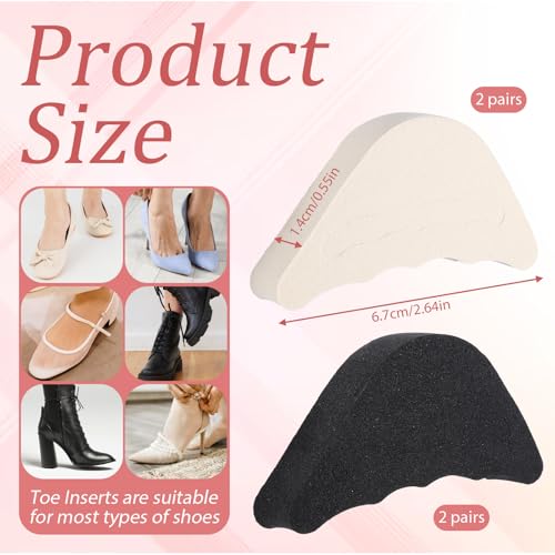 4 pares de inserts relleno para zapatos ajustables miniatura 2