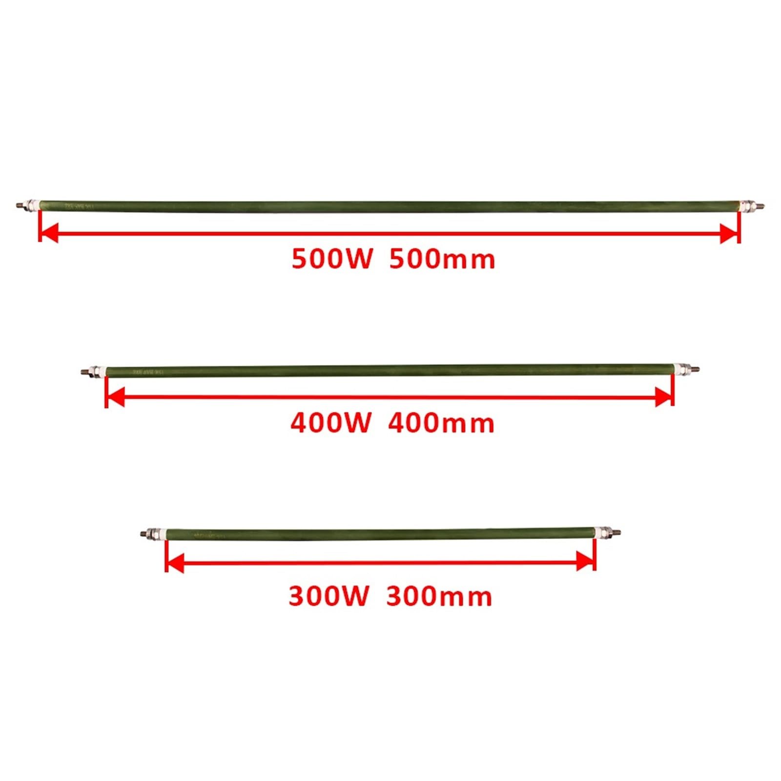 220 V elektrisches gerades Rohrheizelement 110 8 mm Widerstandsheizung 300 W 400 500 1 Stück(110V_400W)