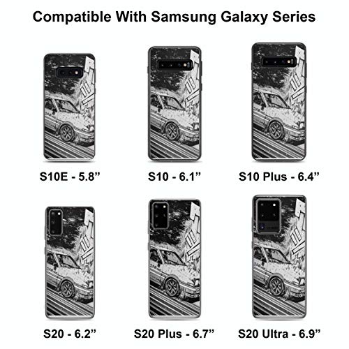 Initial D Ae86 Drifting Phone Case Compatible With Iphone 14 13 12 11 X Xs Xr 8 7 6 6S Plus Pro Max Galaxy Note S9 S10 S20 Ultra Plus Transparent #TOP4