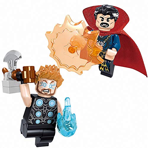 16 peças conjunto de super-heróis com acessórios blocos de construção figuras de ação brinquedo pres