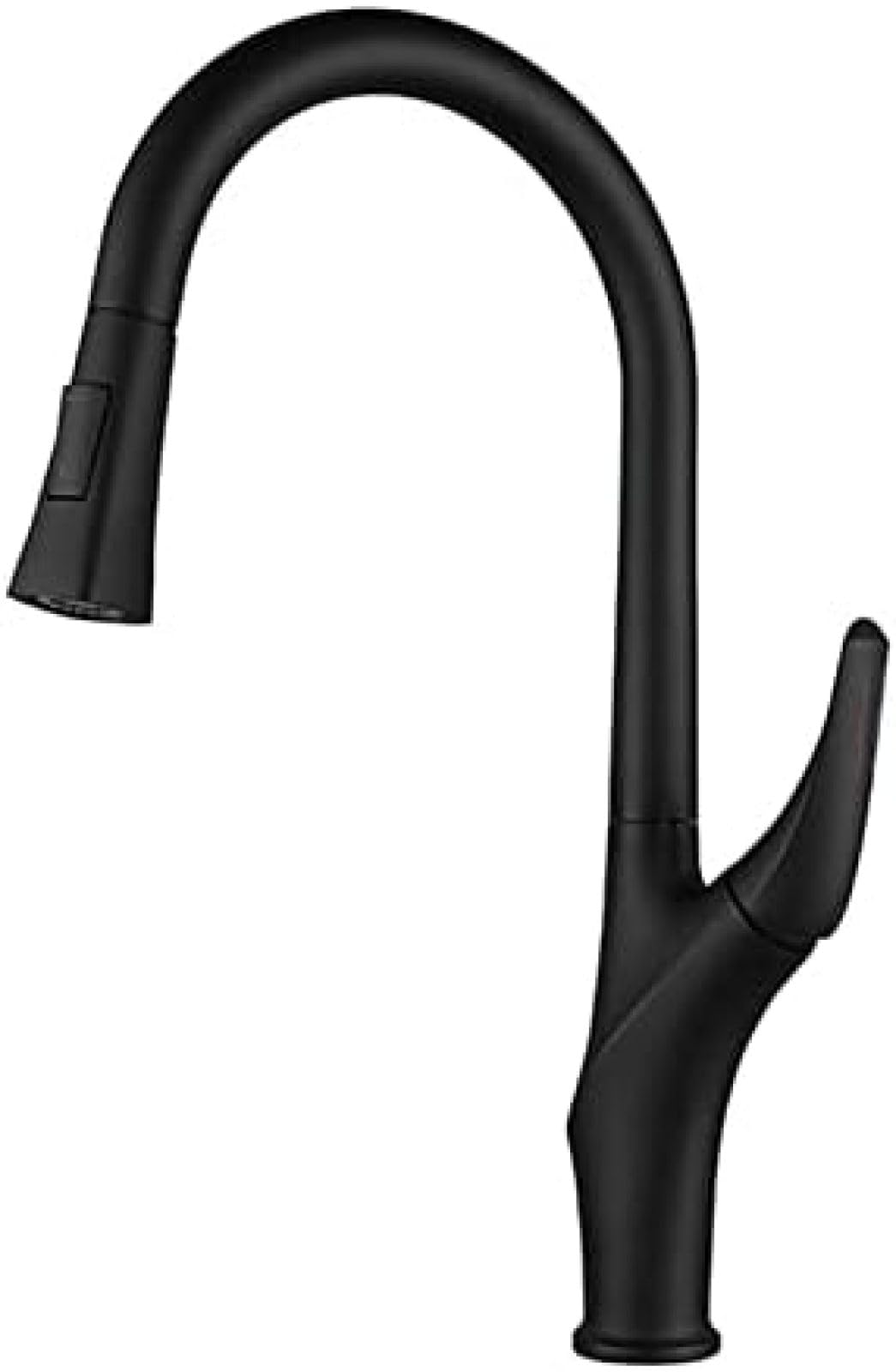 Robinet de cuisine noir avec douchette extractible pour eau chaude et froide