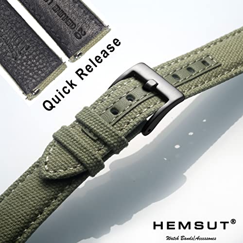 Pulseiras de relógio de lona, de liberação rápida, de tecido militar, para homens e mulheres, escolh