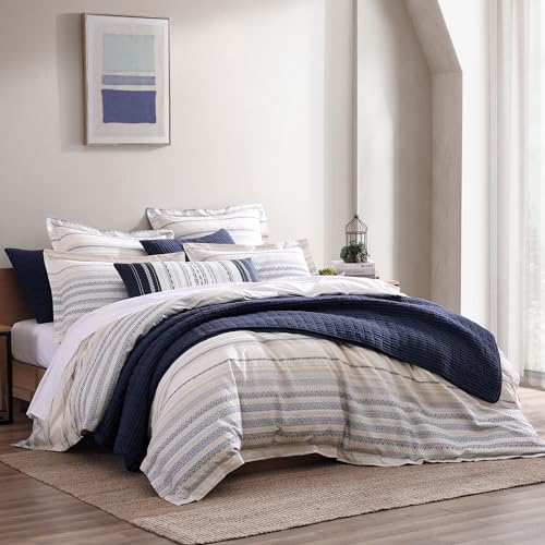 Image of Levtex Home - Mills Waffle - Twin Quilt Set - Navy Cotton Waffle - Quilt Size (68 x 86in.), Sham Size (26 x 20in.)