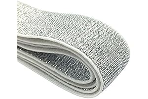 Strapcrafts 1-inch Soft Glittering Elastic Bands in Gold and Silver for Radiant Creations