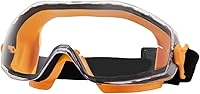 POWERTEC 71563 Anti-Fog Safety Goggles Over Glasses - Scratch-Resistant UV Protection, Adjustable for Woodworking, Construction, Mowing