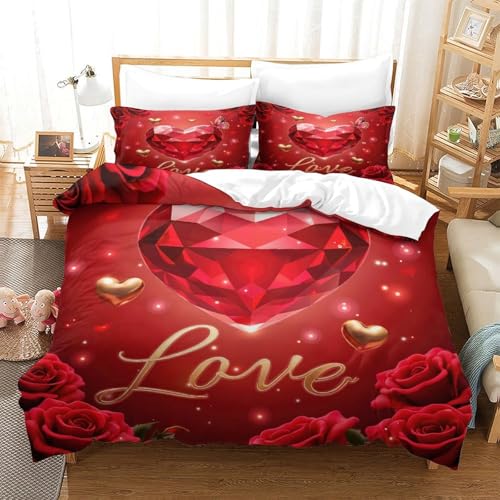 Linge de lit microfbre 135x200cm housse de couette imprimée 3D - 3