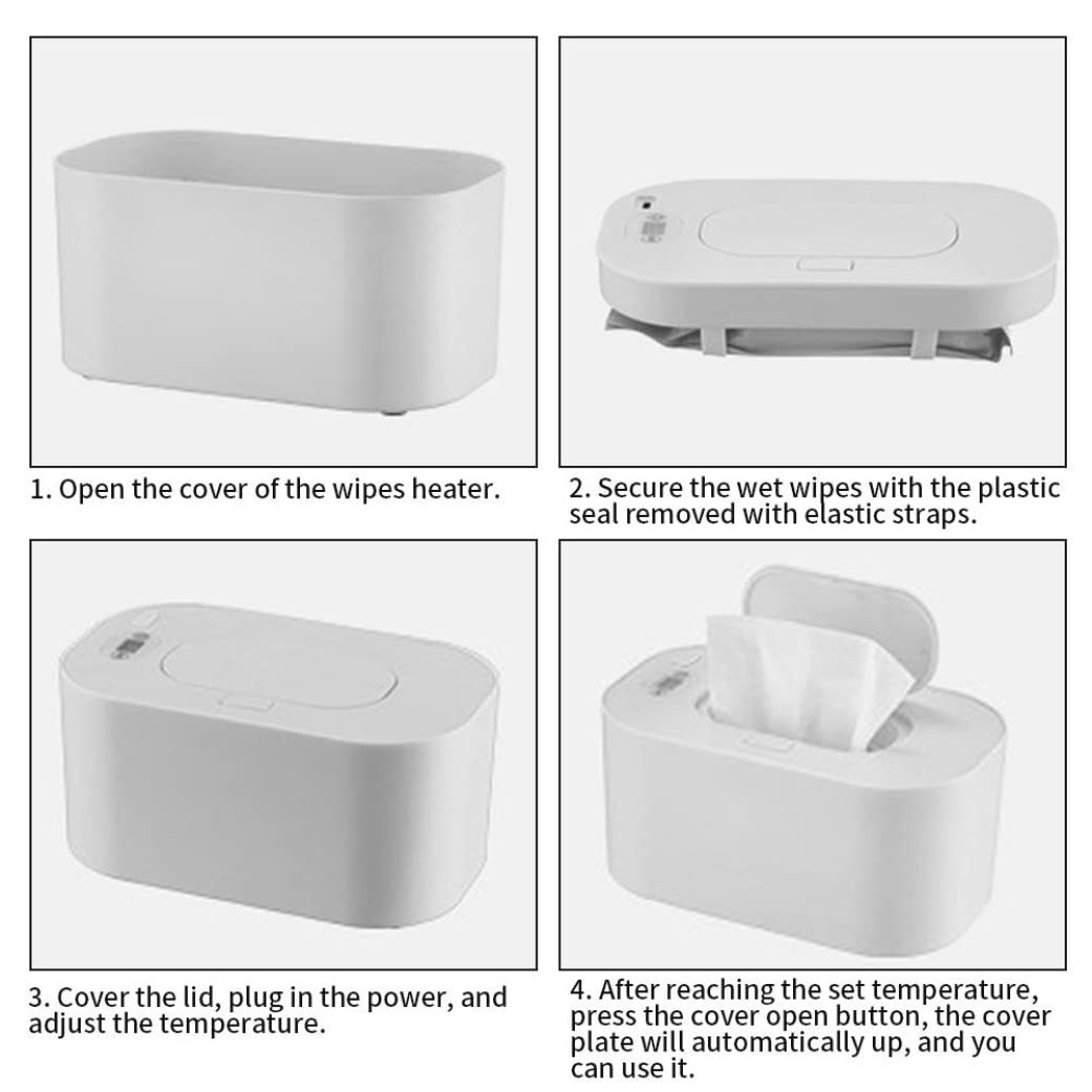 Calentador de toallitas para bebés, calentador de toallitas húmedas, calentador de toallitas para bebés, portátil, alimentado por USB, dispensador de pañuelos húmedos