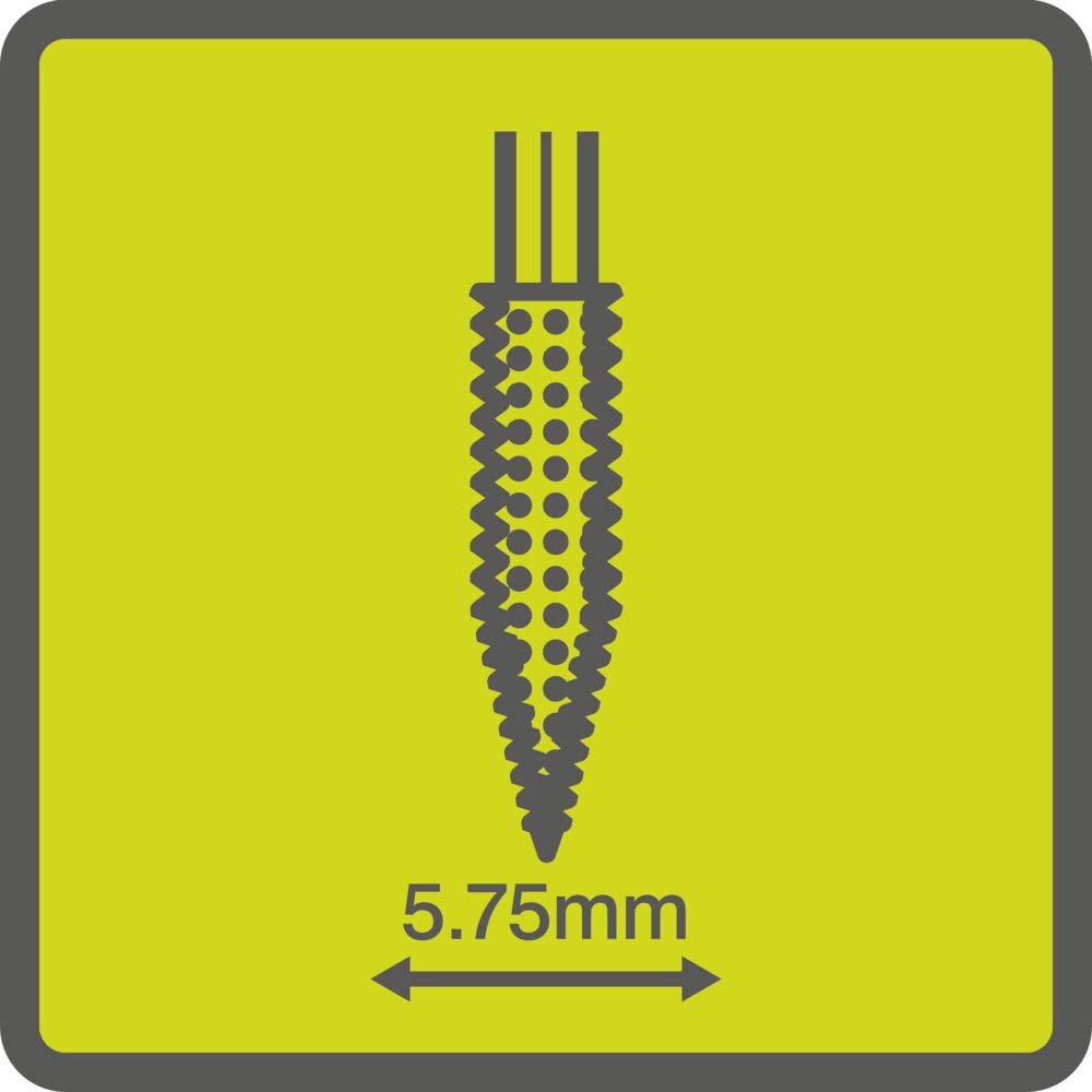 Ryobi Frez w Kształcie Stożka, RAR705, Wykonany z Weglika Wolframu, Średnica 6,35 mm, do Narzędzi Obrotowych z Tuleją Zaciskową 3,2 mm (1/8”)