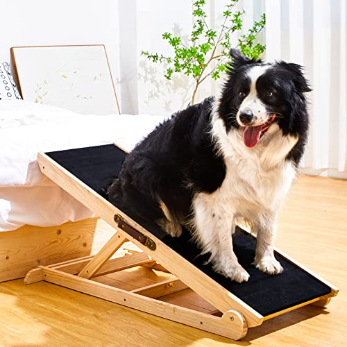 Woohoo-Dog-Ramp-with-Innovative-non-slip-Rubber-Mat-for-Couch-and-Bed-41-Long-and-Adjustable-from-14-to-24-Great-for-Pets-of-all-ages - Cucciolini Doodles   Woohoo-Dog-Ramp-with-Innovative-non-slip-Rubber-Mat-for-Couch-and-Bed-41-Long-and-Adjustable-from-14-to-24-Great-for-Pets-of-all-ages