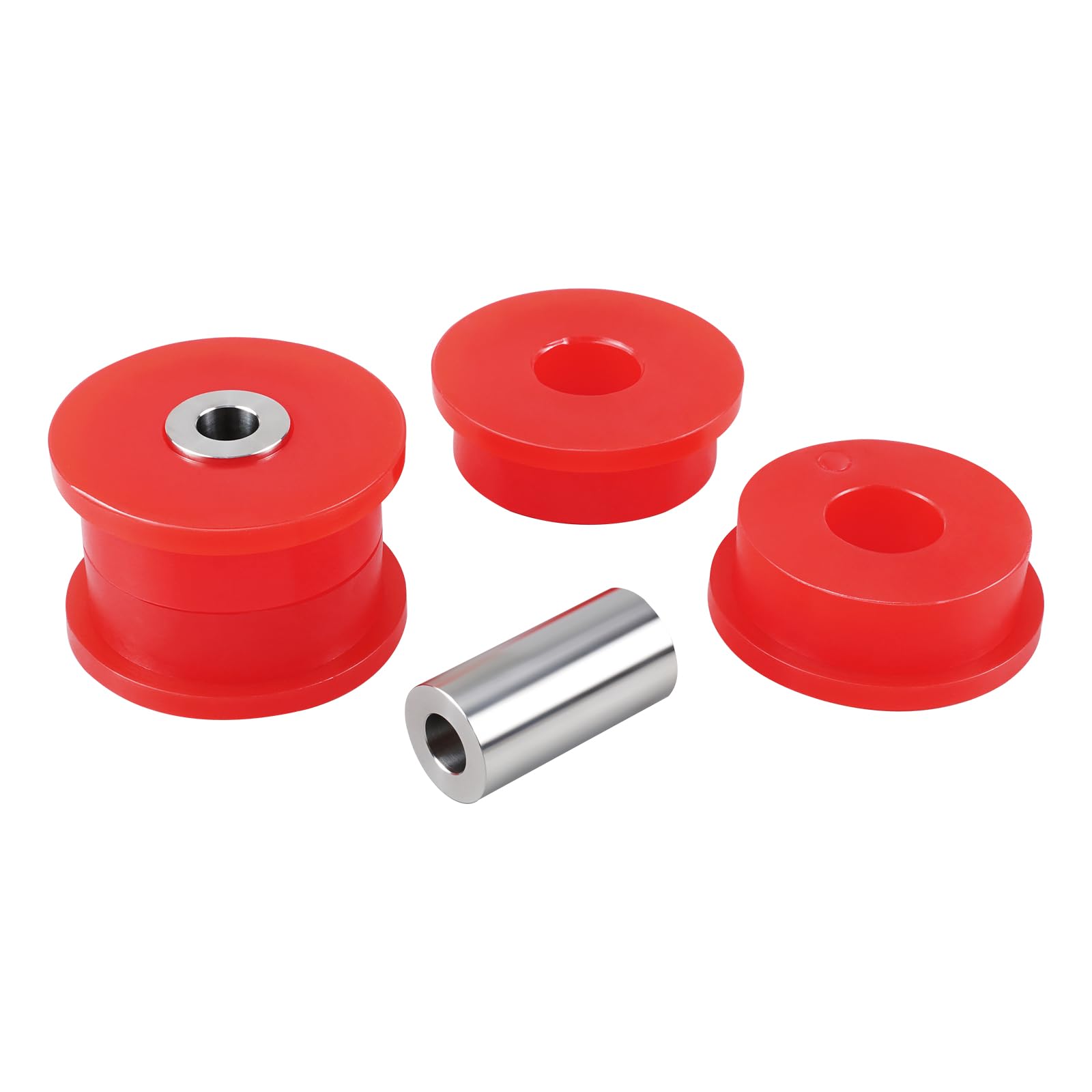 Bevinsee 80A Rear Trailing Arm Bushings Set Polyurethane Compatible with BMW E46 E36 E83 X3 323i 325i 328i 330i 330xi 330Ci 328Ci 325xi 318i, Replace 33326770786, 33321097009, 33321137806