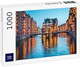 puzzle hamburg speicherstadt Stabile Puzzle-Schachtel mit aufgedrucktem Puzzle-Motiv