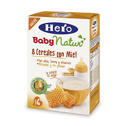 Hero Baby - Papilla 8 Cereales con Miel Hero Baby 600 gr 6m+