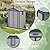 5.5x4 FT Resin Storage Shed with Floor, Easy Assemly Outdoor Small Plastic Shed with 2 Doors & 2 Windows, Locable Storage Garden Shed for Bike Lawn Mower Garbage Can