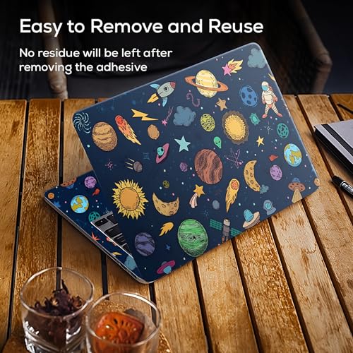 Image of Full Body Laptop Skin Bubble-Free| Laminated| Removable| HD Quality Sticker for Laptops Upto 15.6 Inches Compatible with Hp /Dell /Acer /Lenovo /Asus etc.(Space-216)