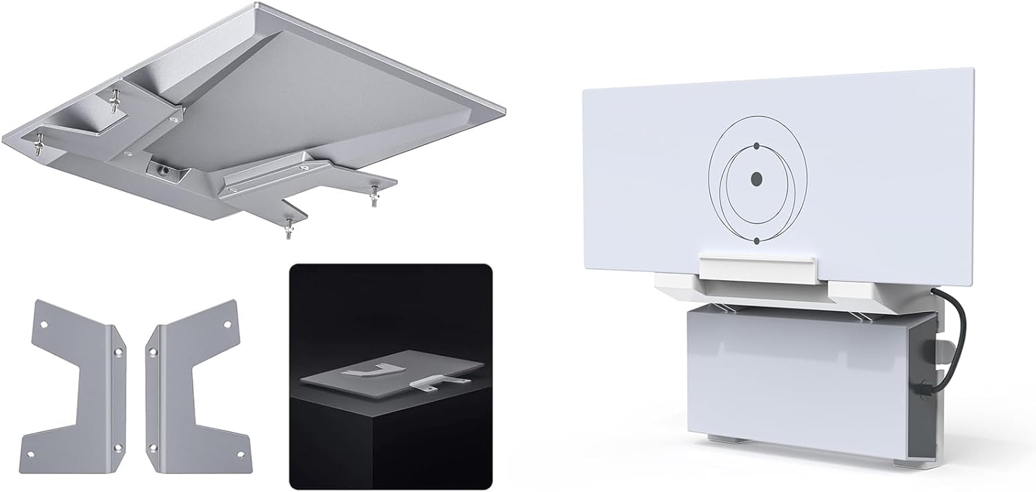 XLTTYWL Starlink Gen 3 Mount, All in One Starlink Standard V3 Mesh Router Mounting Kit with Flat Mount Performance Gen 3 Kit for UTR-232/252