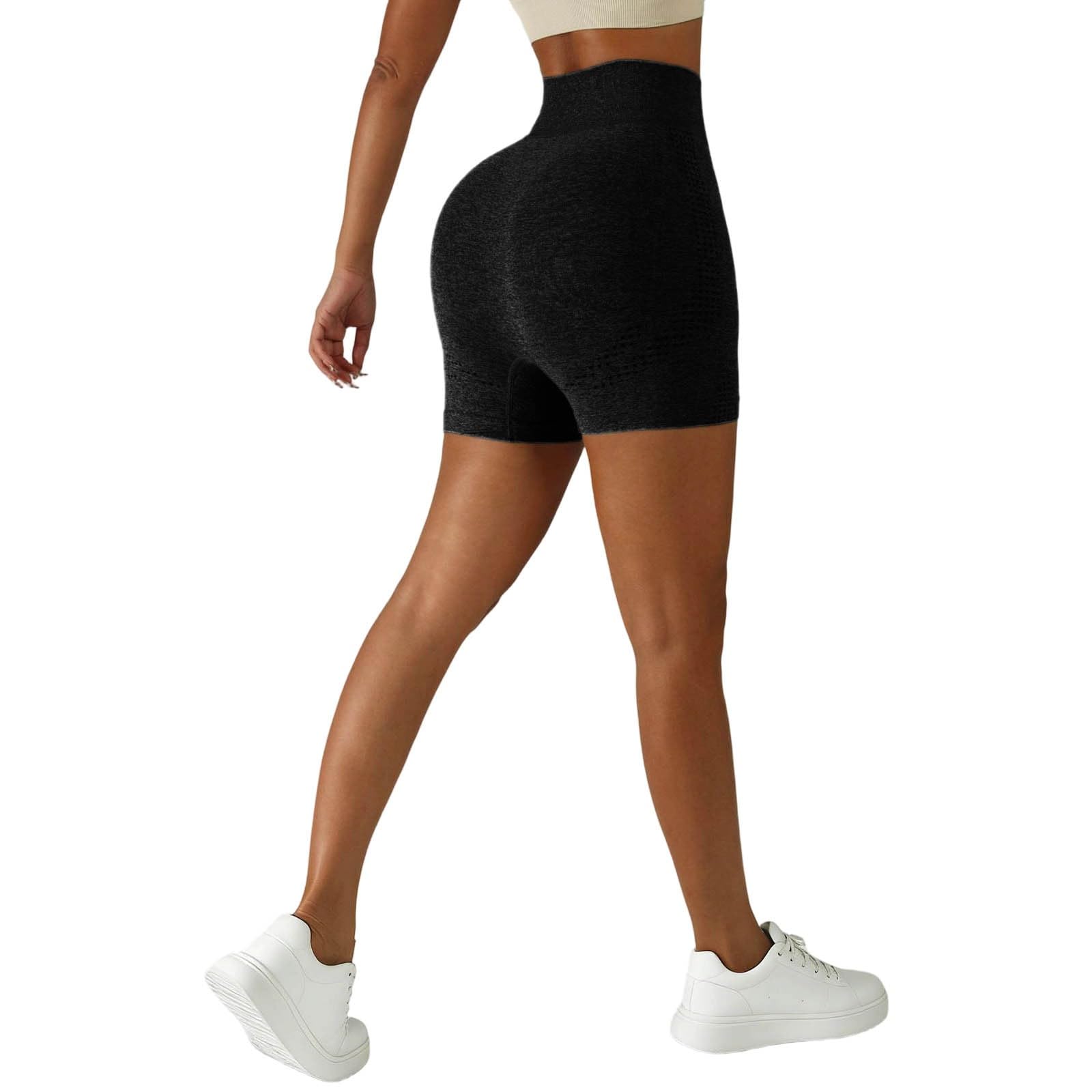Gym Shorts Women Seamless Tummy Control Butt Lifting Workout Shorts Outdoor Fitness High Waist Yoga Sports Activewear