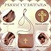 SilTriangle Leather Communion Burse for Pyx, Catholic Pyx Case with Strap for Communion Host Priests Deacons Gifts (Brown,Square)