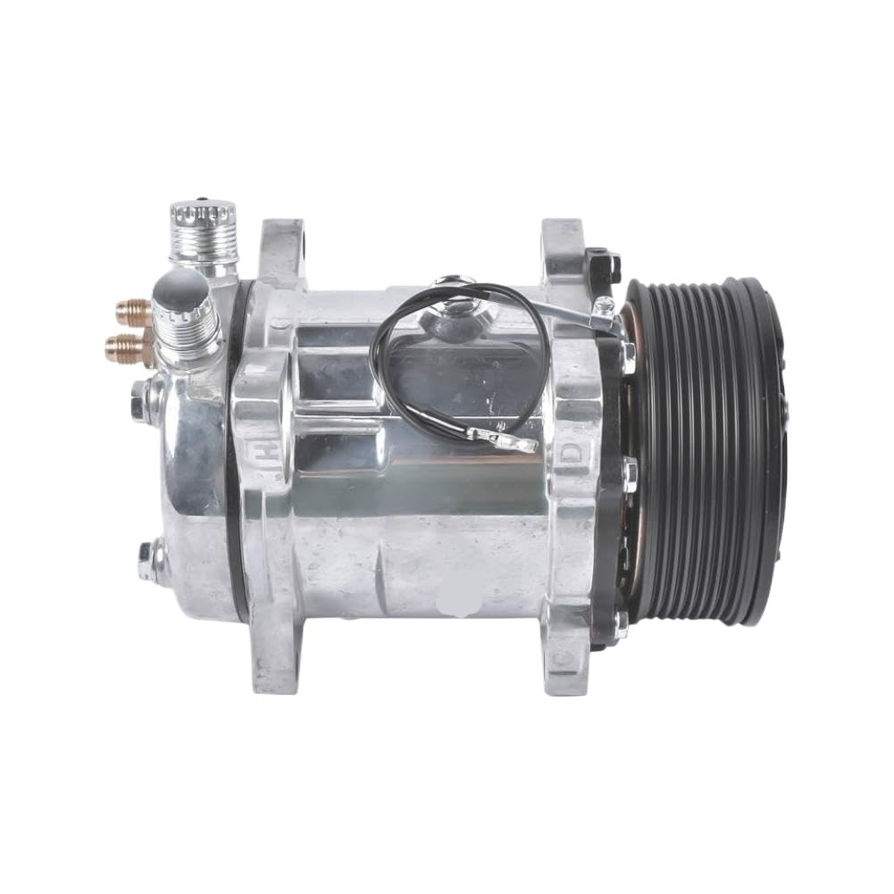 Fovbtteet Onecolor A/C Compressor With Clutch Compatible With Sanden 508 Style 8-Groove Serpentine Belt Ap01 Hc5002c